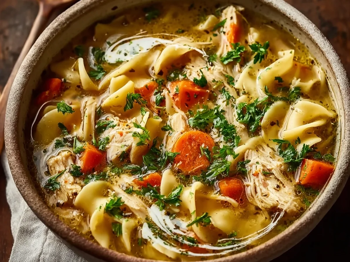 Homestyle Chicken Noodle Soup: A Comforting Classic - Image 1