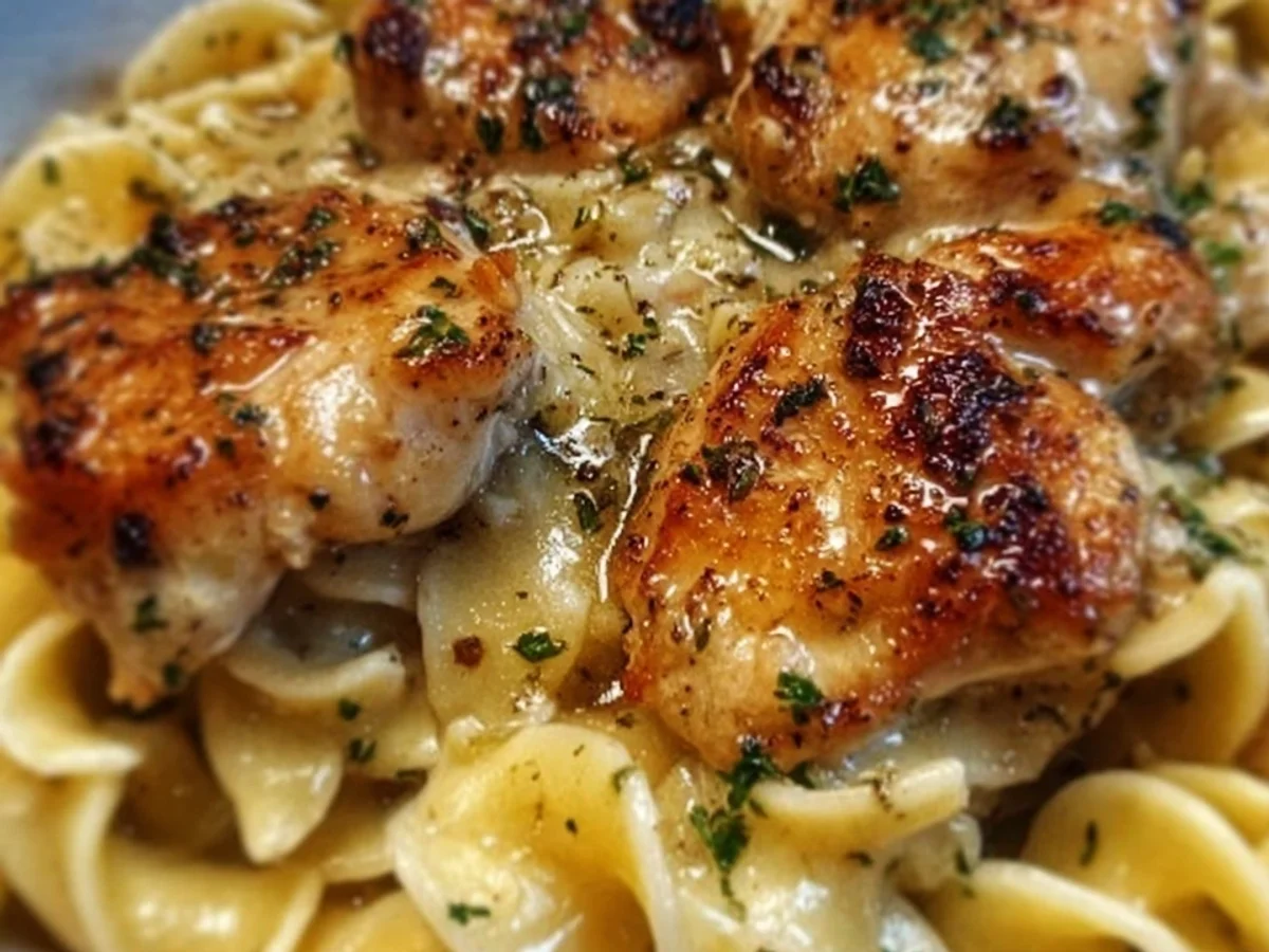 Homestyle Chicken with Buttered Noodles Recipe - Image 1
