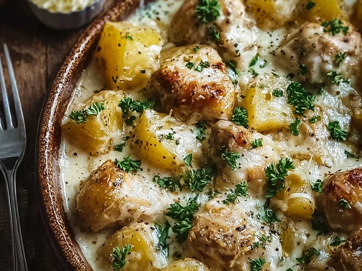 Homestyle Garlic Parmesan Crockpot Chicken & Potatoes - Image 2