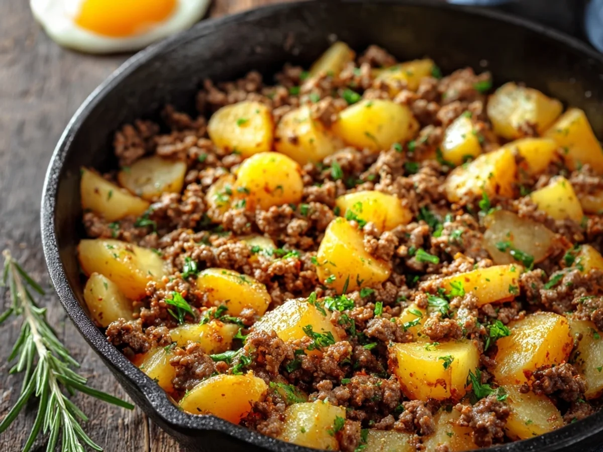 Homestyle Ground Beef and Potatoes Skillet - Image 2