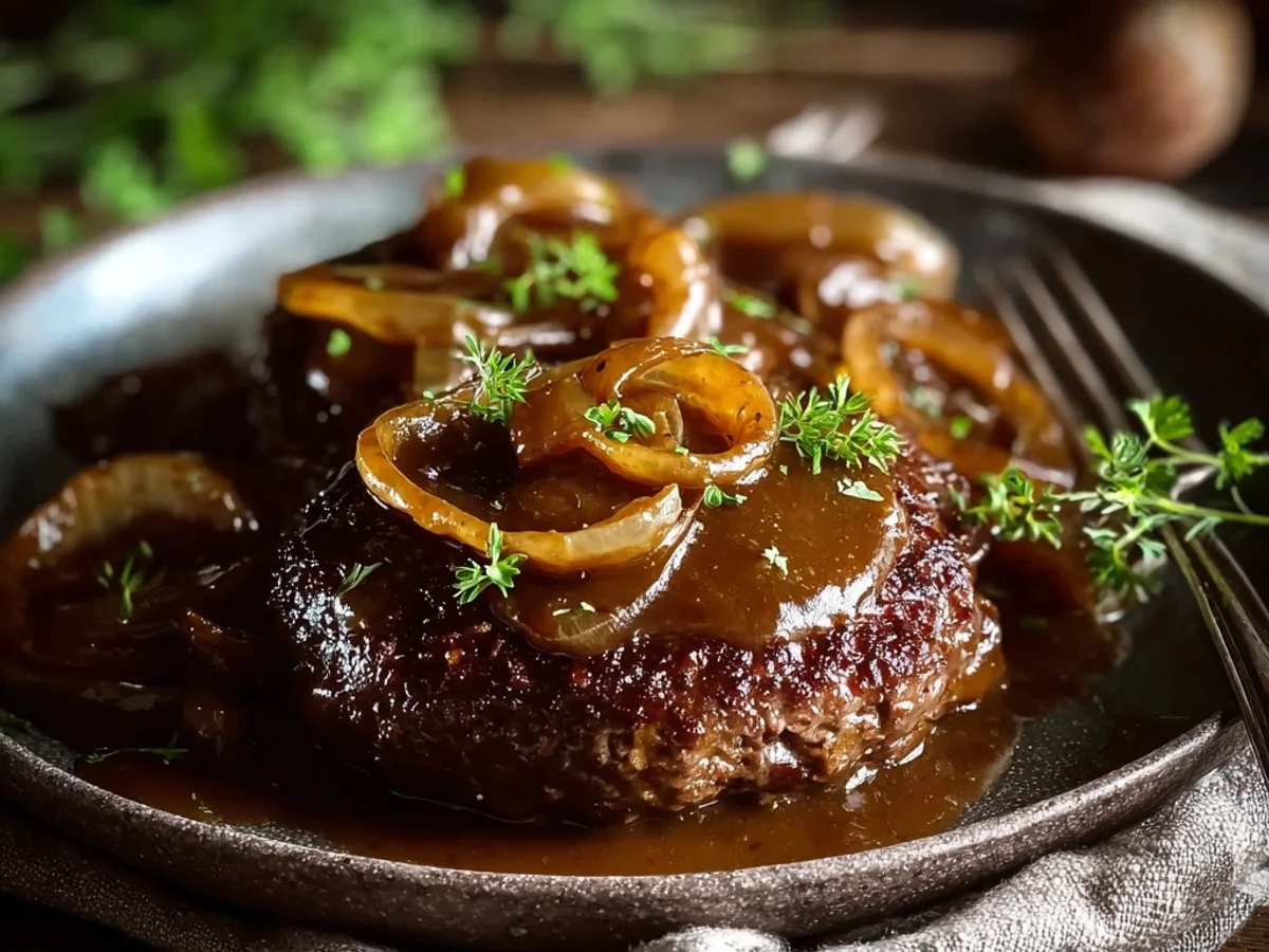 Homestyle Hamburger Steak with Onions & Gravy - Image 2