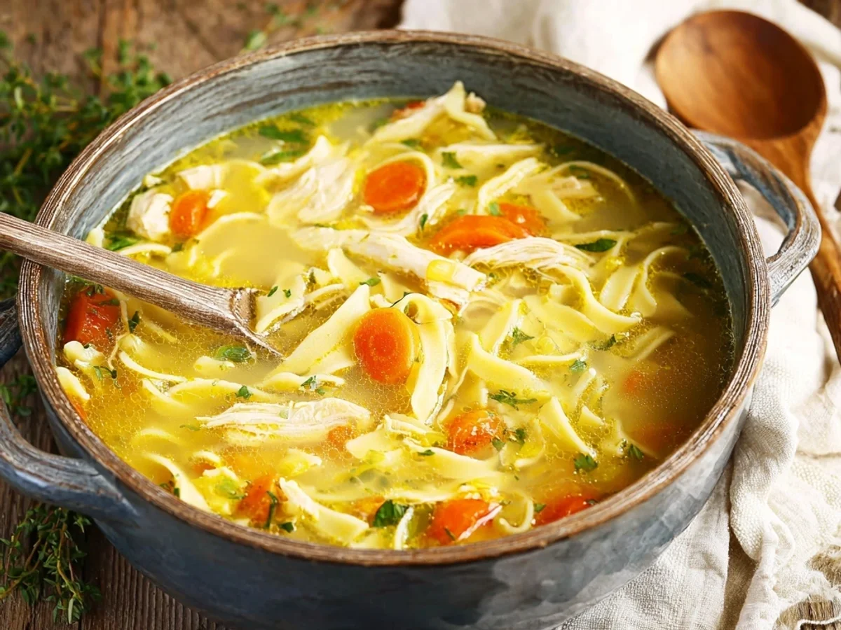 Homestyle Healing Chicken Noodle Soup: A Comforting Bowl - Image 1