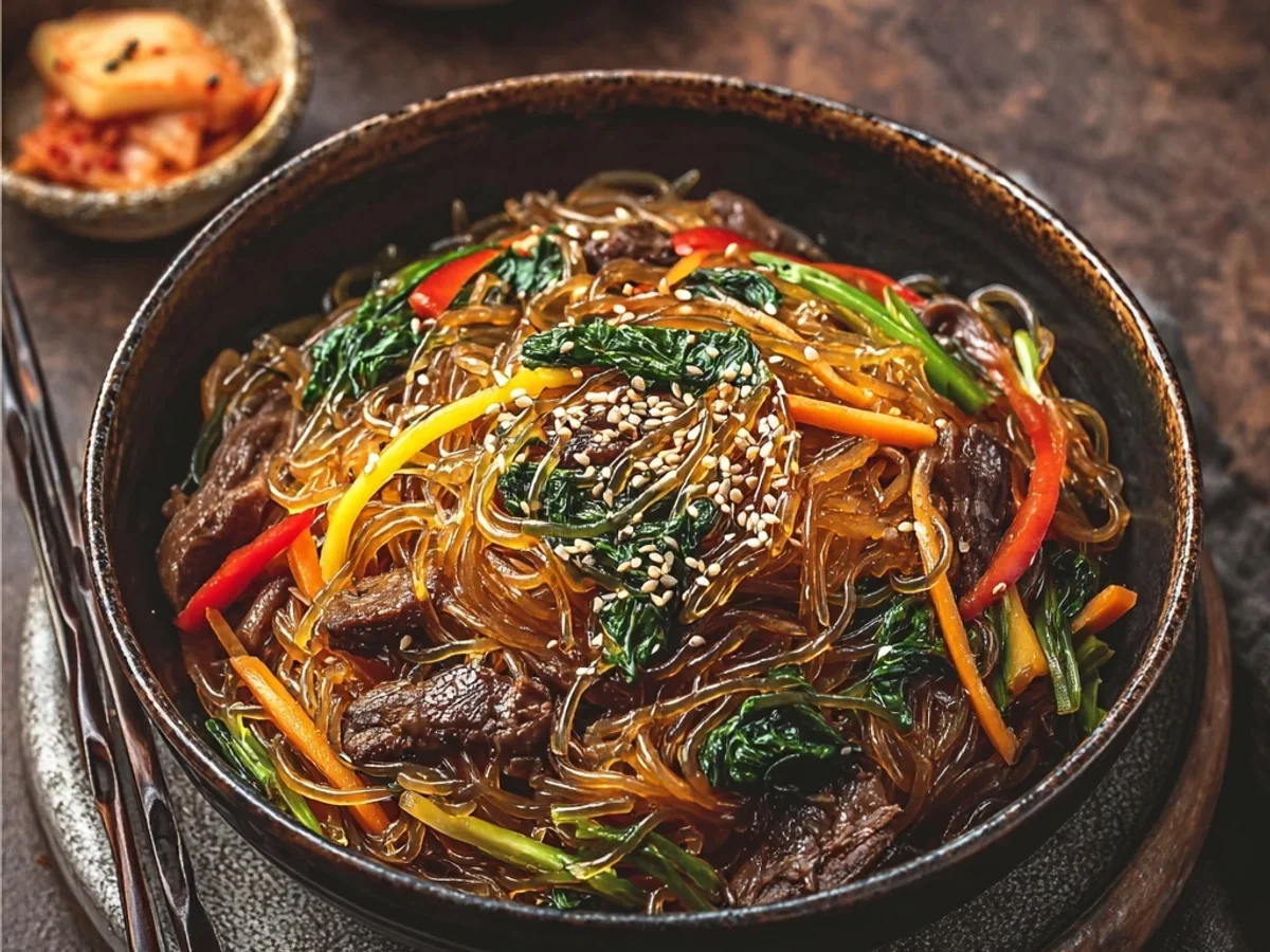 Homestyle Korean Japchae: A Flavorful Noodle Dish - Image 2