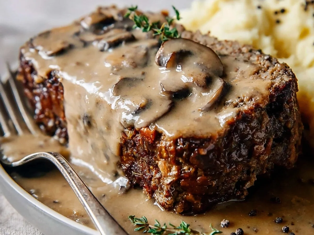 Homestyle Meatloaf with Mushroom Gravy: A Family Favorite - Image 1