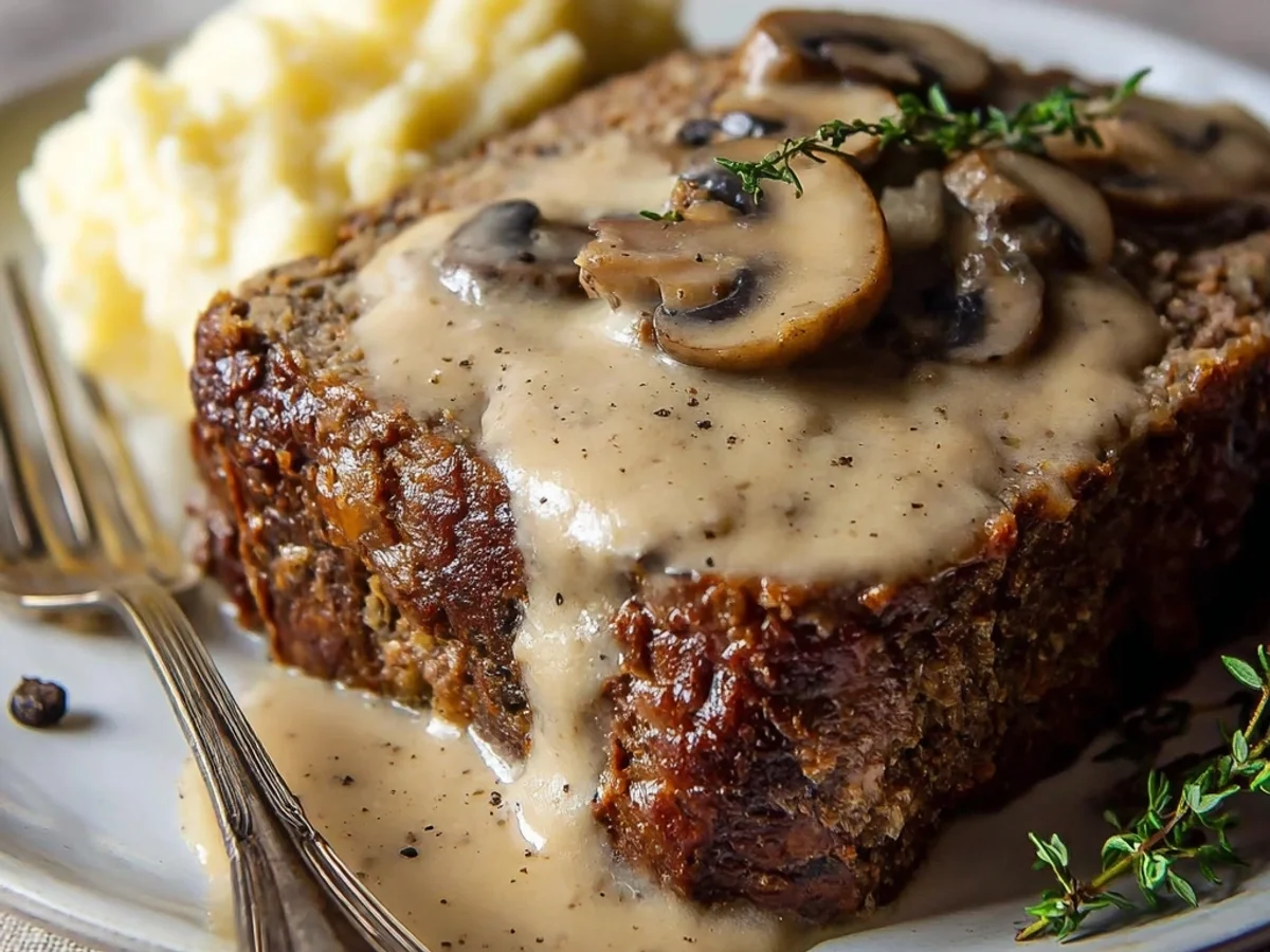 Homestyle Meatloaf with Mushroom Gravy: A Family Favorite - Image 2