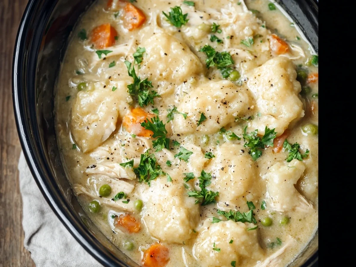 Homestyle Slow Cooker Chicken and Dumplings - Image 2