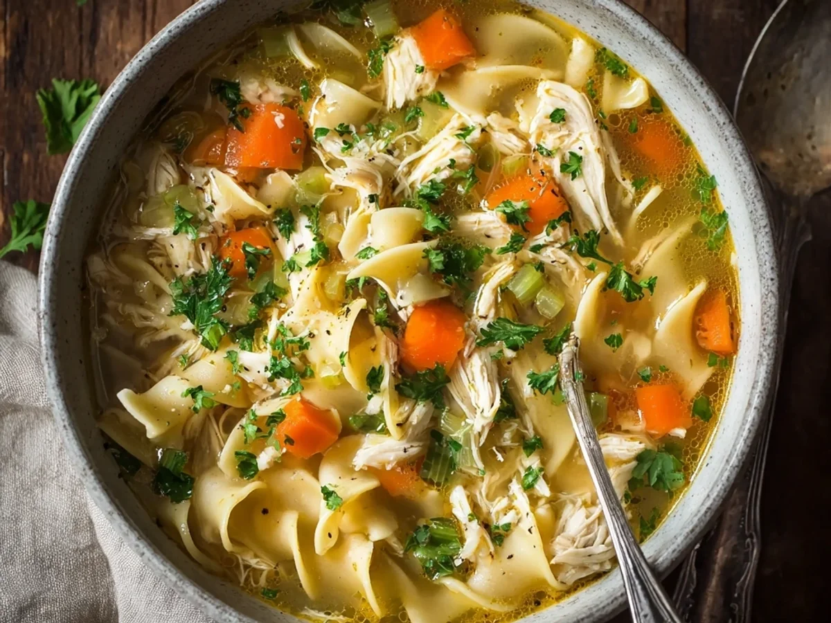 Homestyle Slow Cooker Chicken Noodle Soup for Busy Days - Image 2