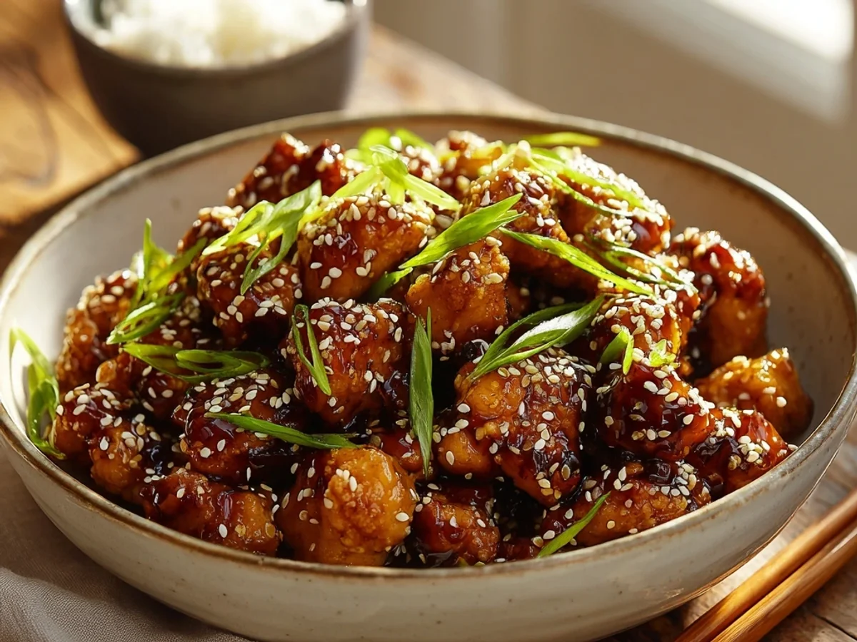 Honey Sesame Chicken Recipe: Sticky, Sweet & Savory Dinner - Image 1