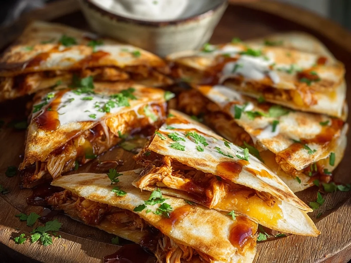 Hot Honey BBQ Chicken Quesadillas: Crispy, Sweet & Spicy - Image 2