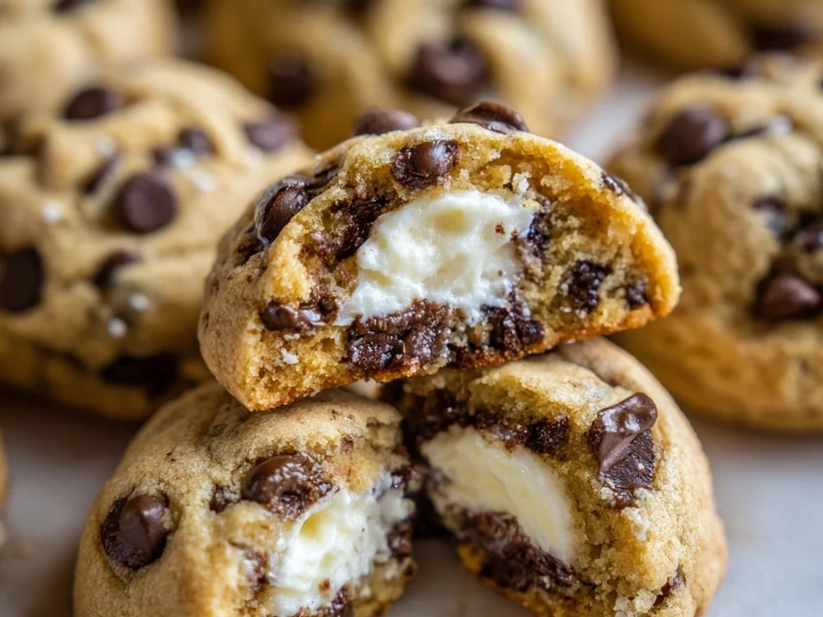 Irresistible Cheesecake Stuffed Chocolate Chip Cookies - Image 2
