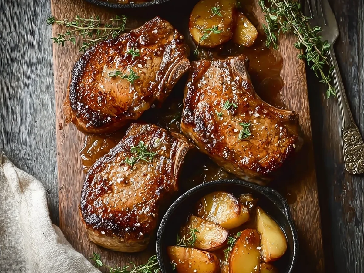 Juicy Apple Butter Lamb Chops: A Sweet & Savory Dinner - Image 1