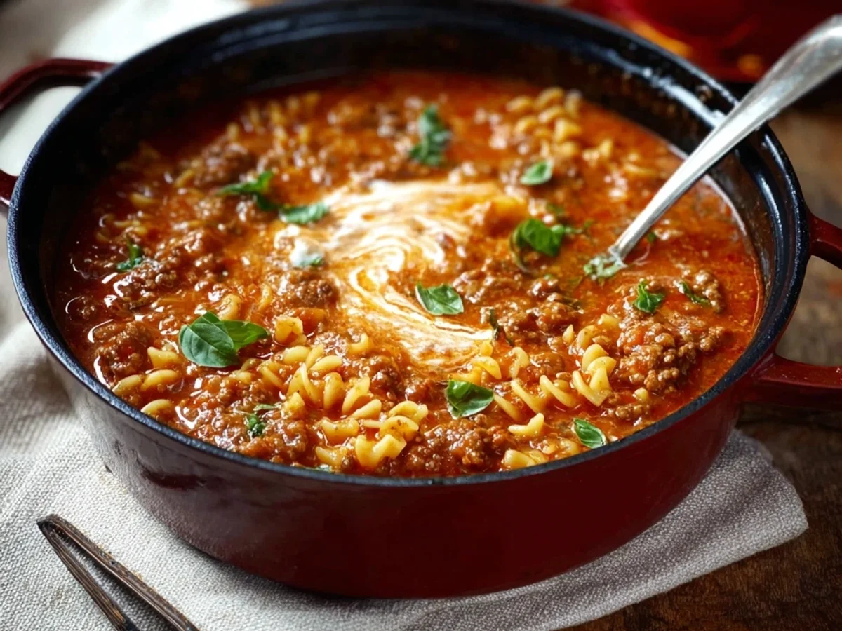 Lasagna Soup: Quick & Comforting Weeknight Meal - Image 1