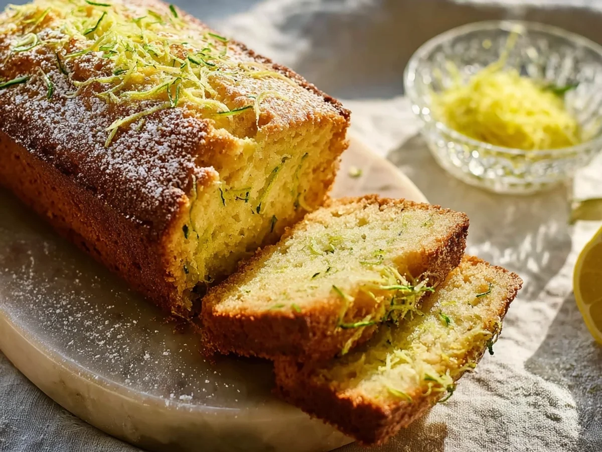 Luscious Lemon Zucchini Bread with Bright Glaze - Image 1