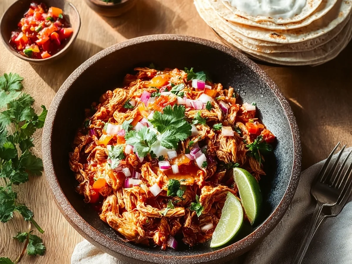 Mexican Pulled Chicken: Zesty & Tender - Image 1