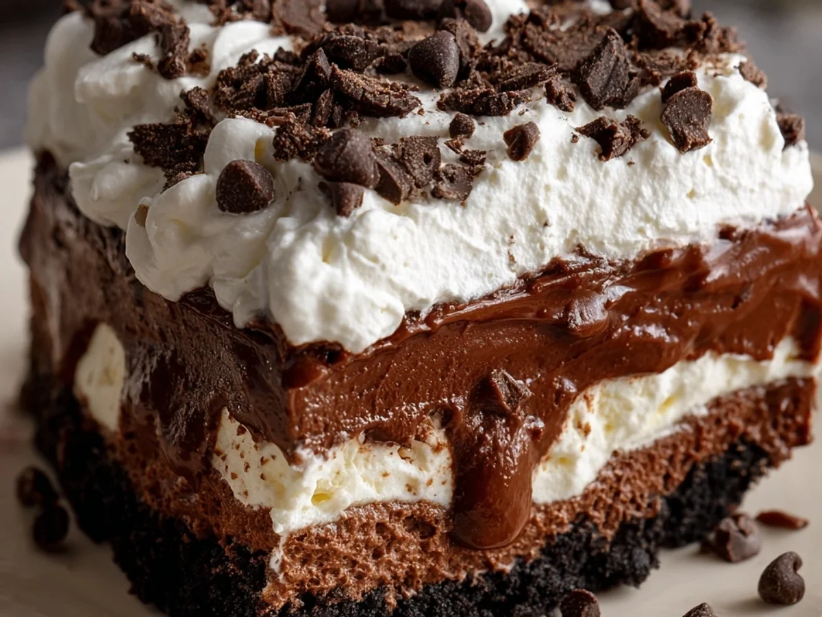 No-Bake Chocolate Lasagna: Easy Dessert Recipe - Image 1
