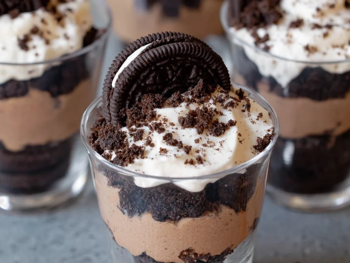 No Bake Oreo Dessert Cups: Easy Flavorful Treat - Image 1