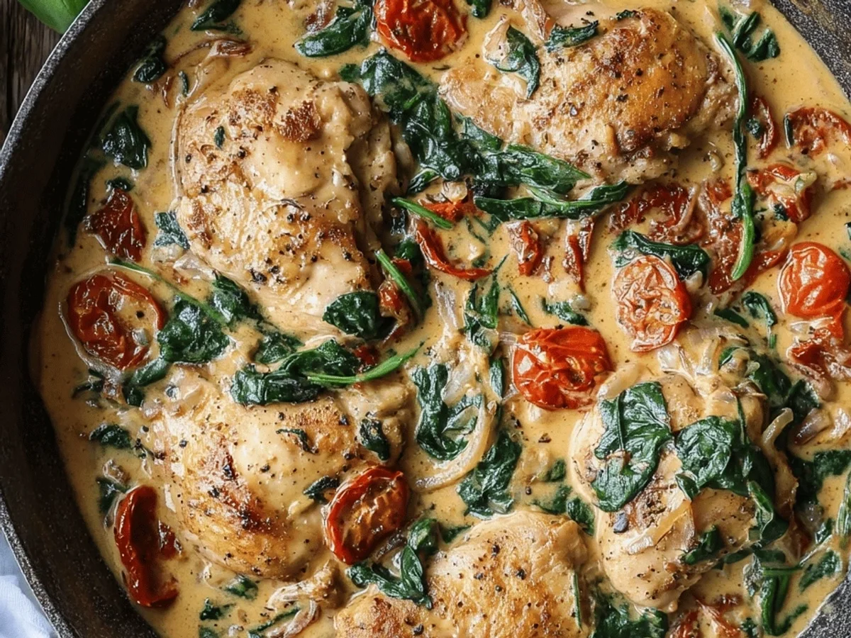 One Pan Tuscan Chicken Thighs: My Go-To Easy Weeknight Meal - Image 2