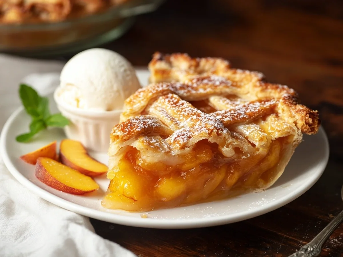 Peach Pie Secret Ingredient: My Grandma's Cardamom Twist - Image 1