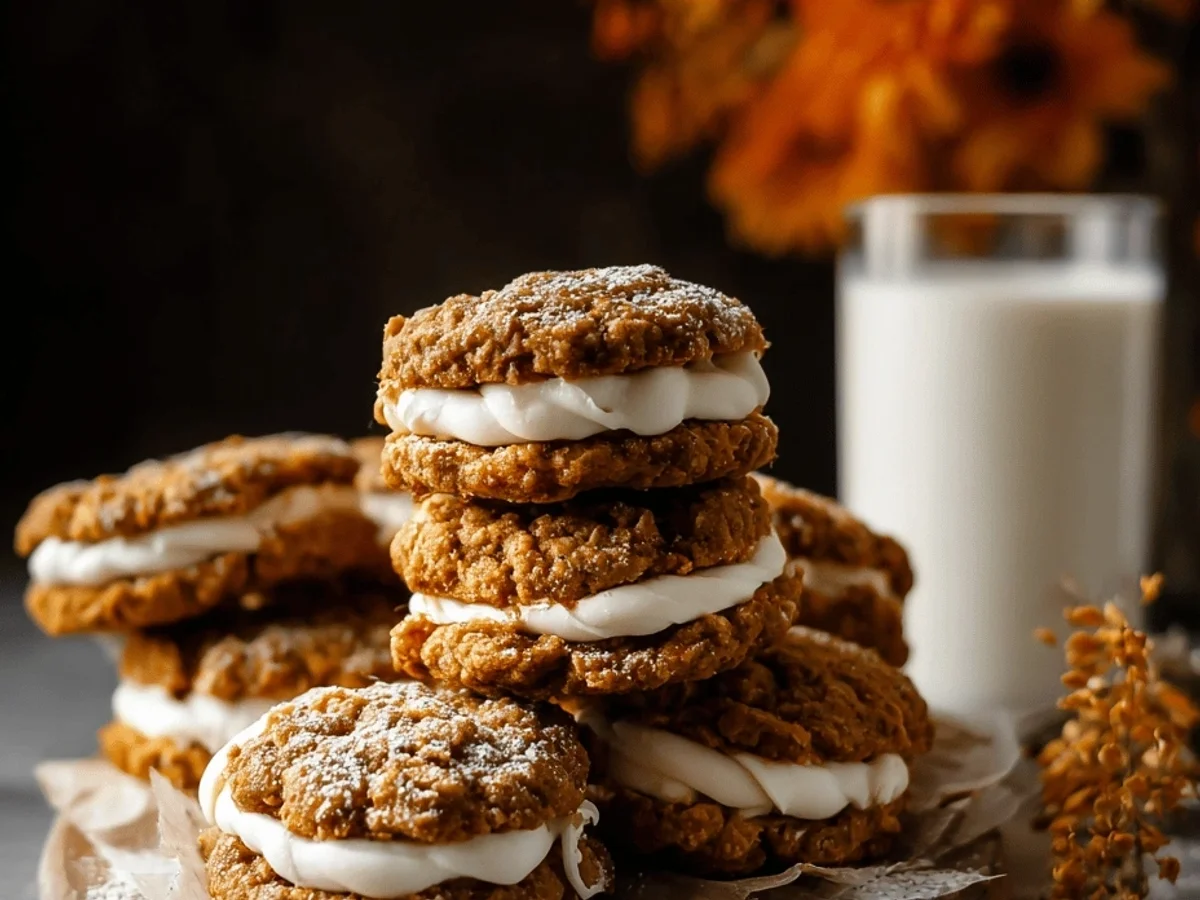 Pumpkin Oatmeal Cream Pies: My Coziest Fall Treat! - Image 1