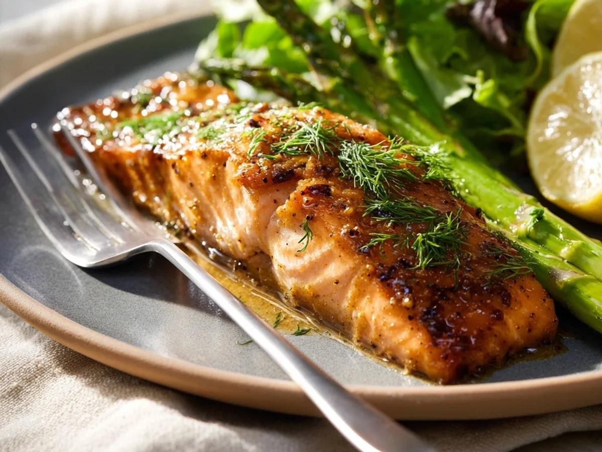 Quick Air Fryer Honey Mustard Salmon - Image 2