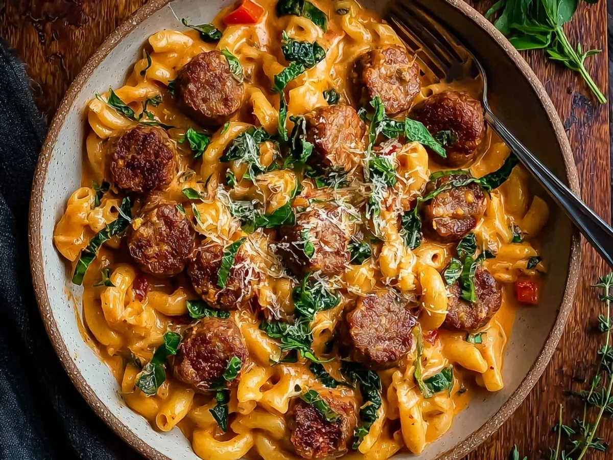 Quick Cajun Beef Sausage Pasta: A Flavorful Weeknight Meal - Image 1