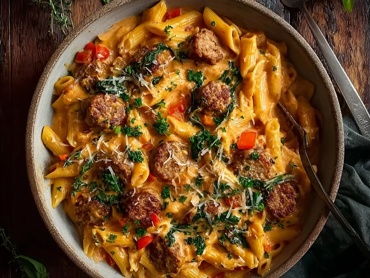 Quick Cajun Beef Sausage Pasta: A Flavorful Weeknight Meal - Image 2