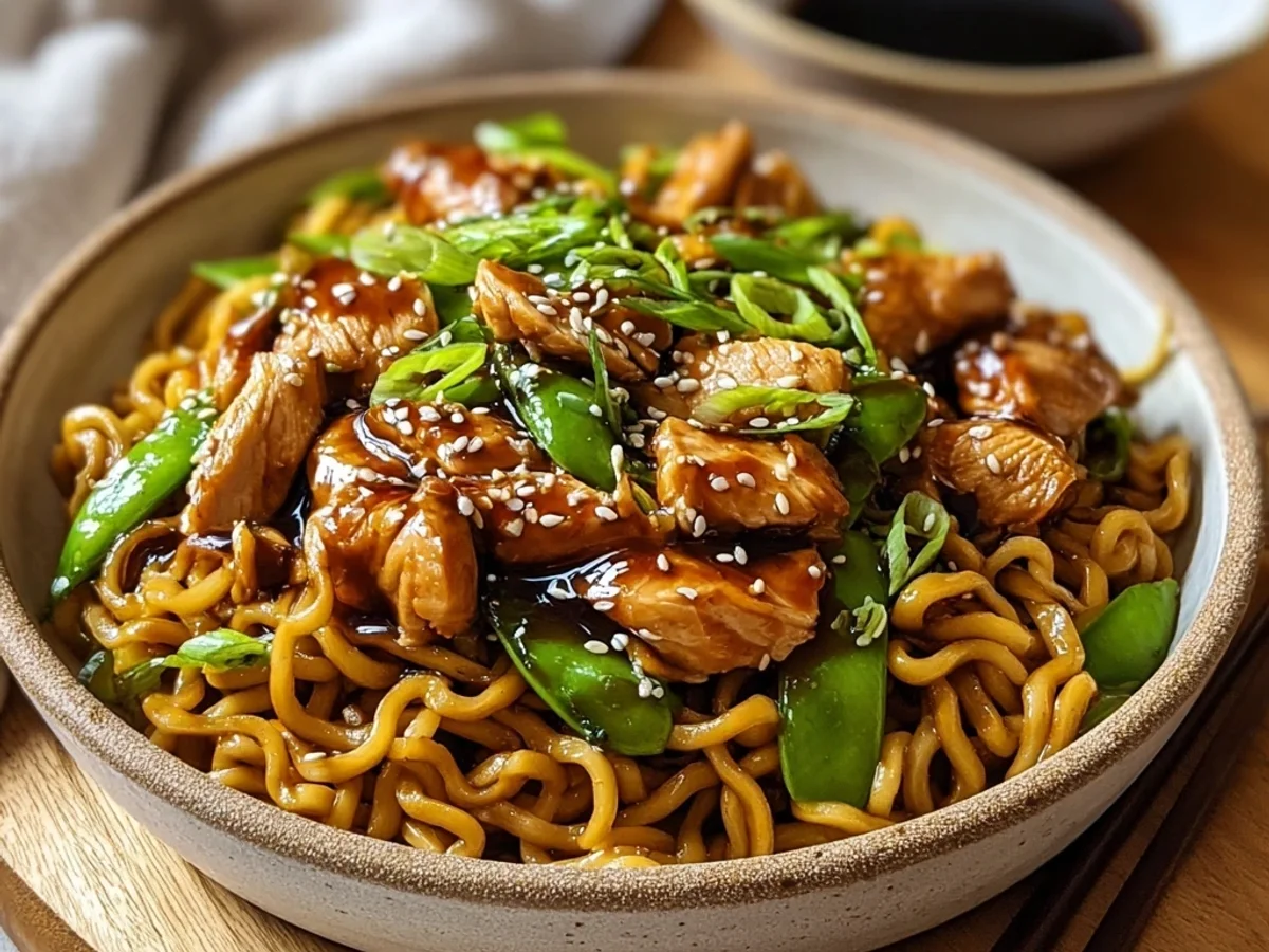 Quick Chicken Teriyaki Noodles: Flavorful Dinner - Image 2