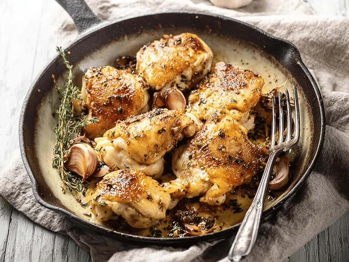 Quick & Easy Garlic Chicken Thighs: Weeknight Win! - Image 1