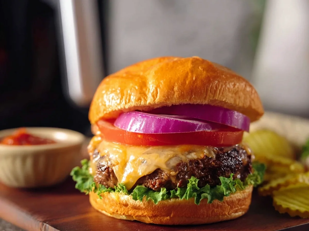 Quick Frozen Burgers in Air Fryer: Crispy, Juicy & Fast - Image 2