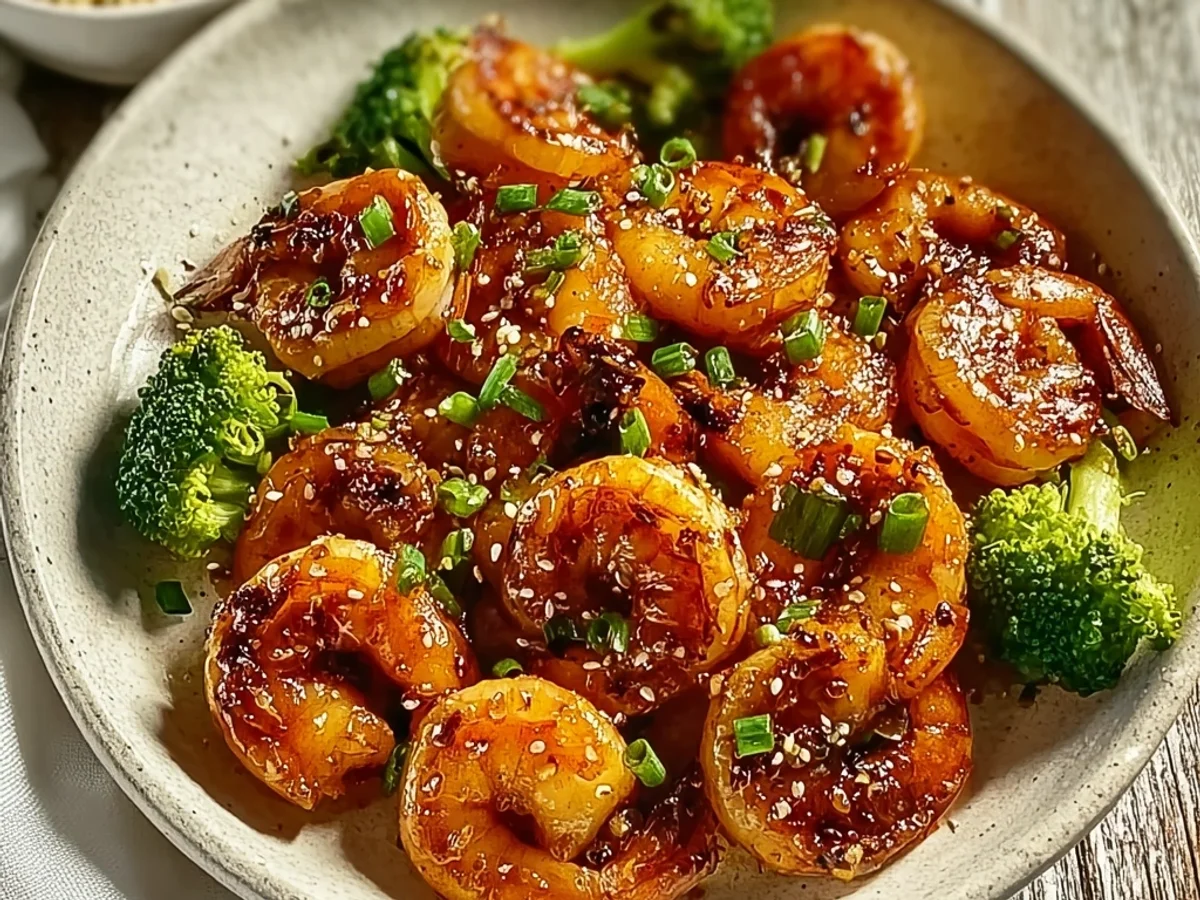 Quick High Protein Honey Garlic Shrimp Skillet - Image 1