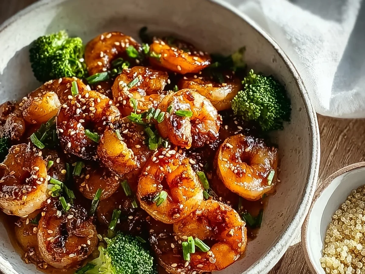 Quick High Protein Honey Garlic Shrimp Skillet - Image 2