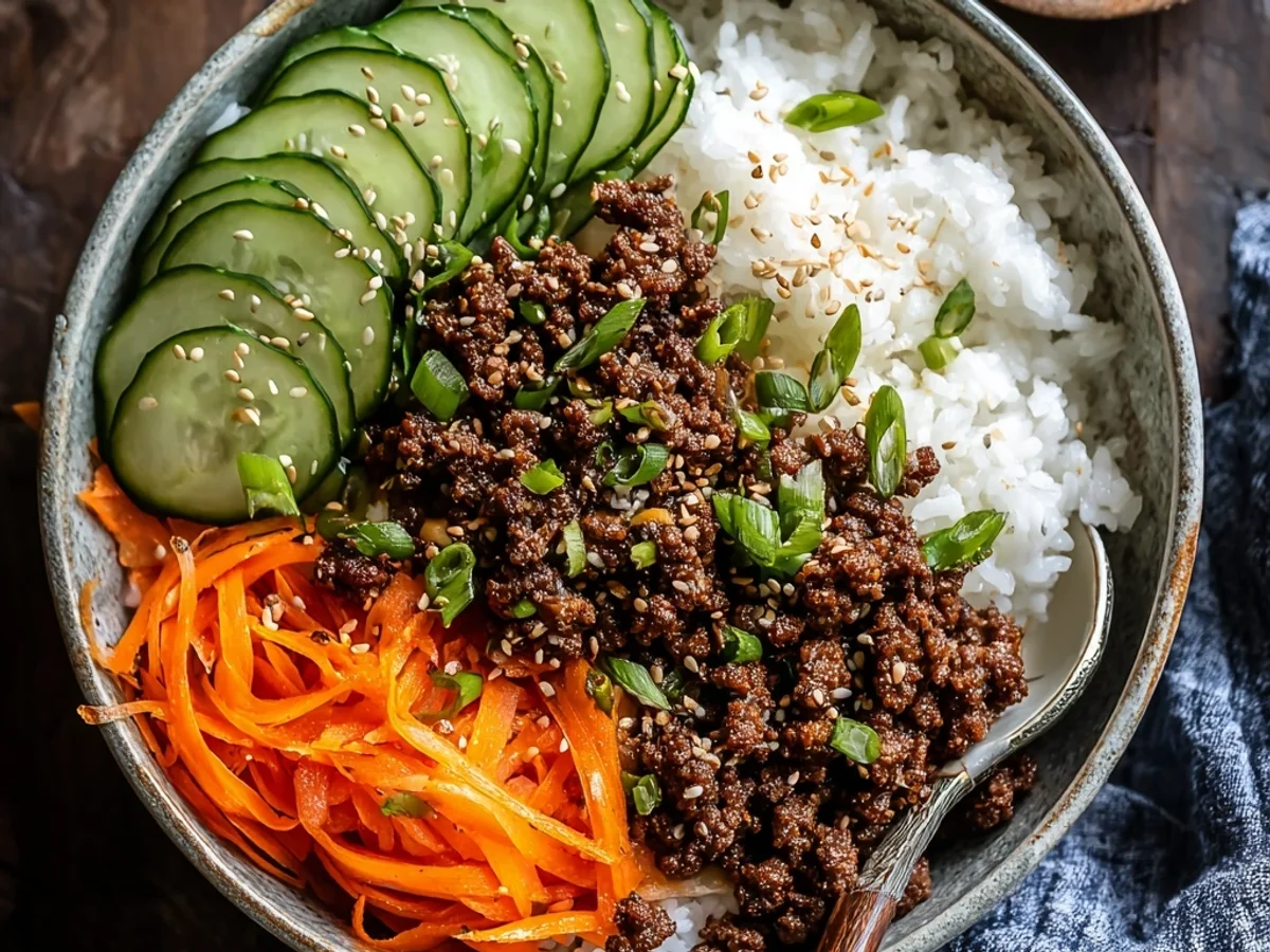 Quick Korean Ground Beef Bowl: Weeknight Flavor Burst - Image 1