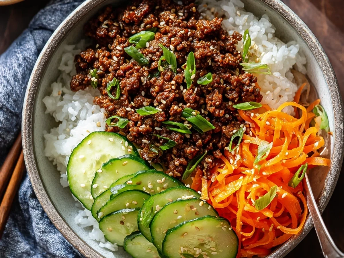 Quick Korean Ground Beef Bowl: Weeknight Flavor Burst - Image 2