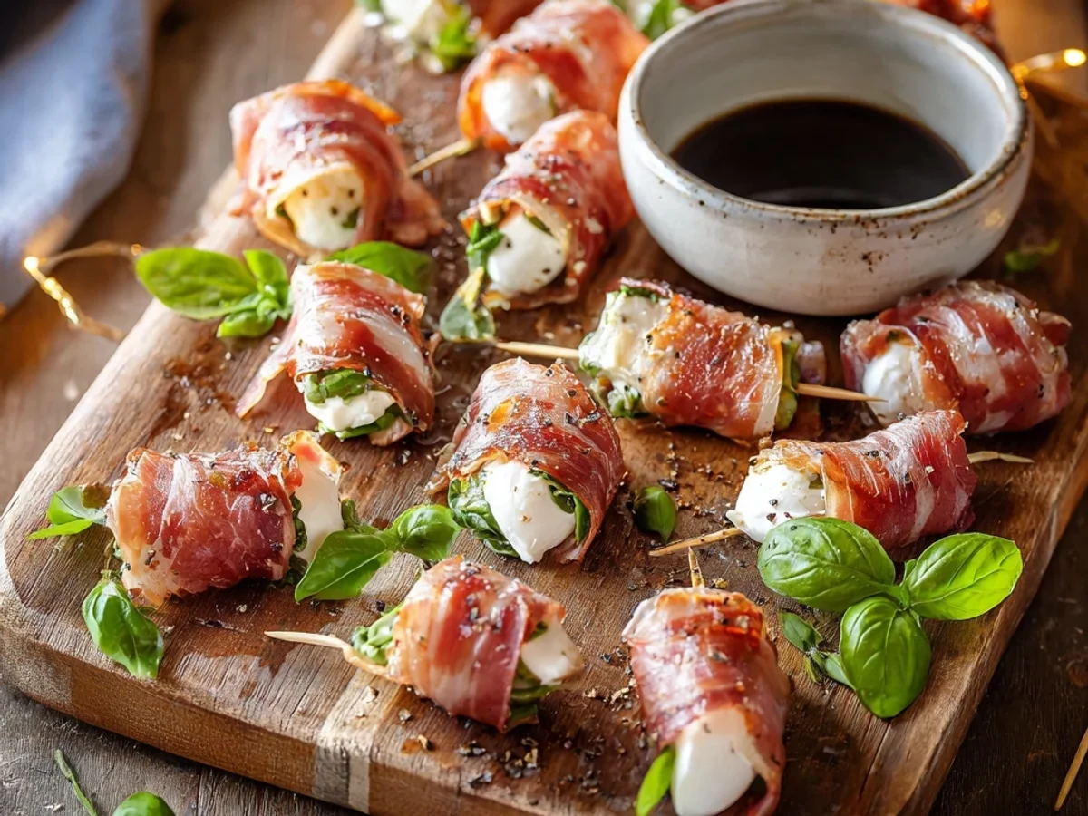 Quick Prosciutto Wrapped Mozzarella Bites - Image 2