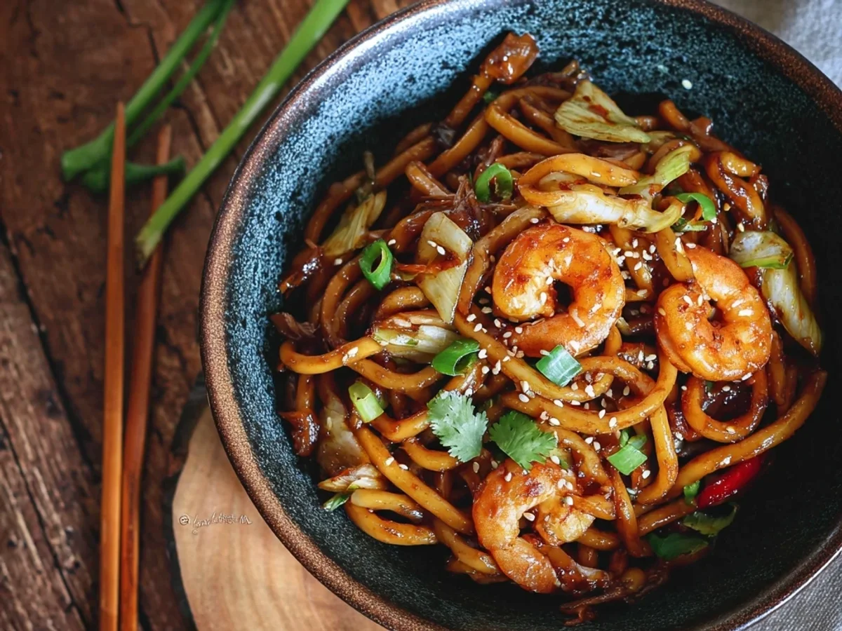 Quick Shrimp Yaki Udon: A Weeknight Wonder - Image 1