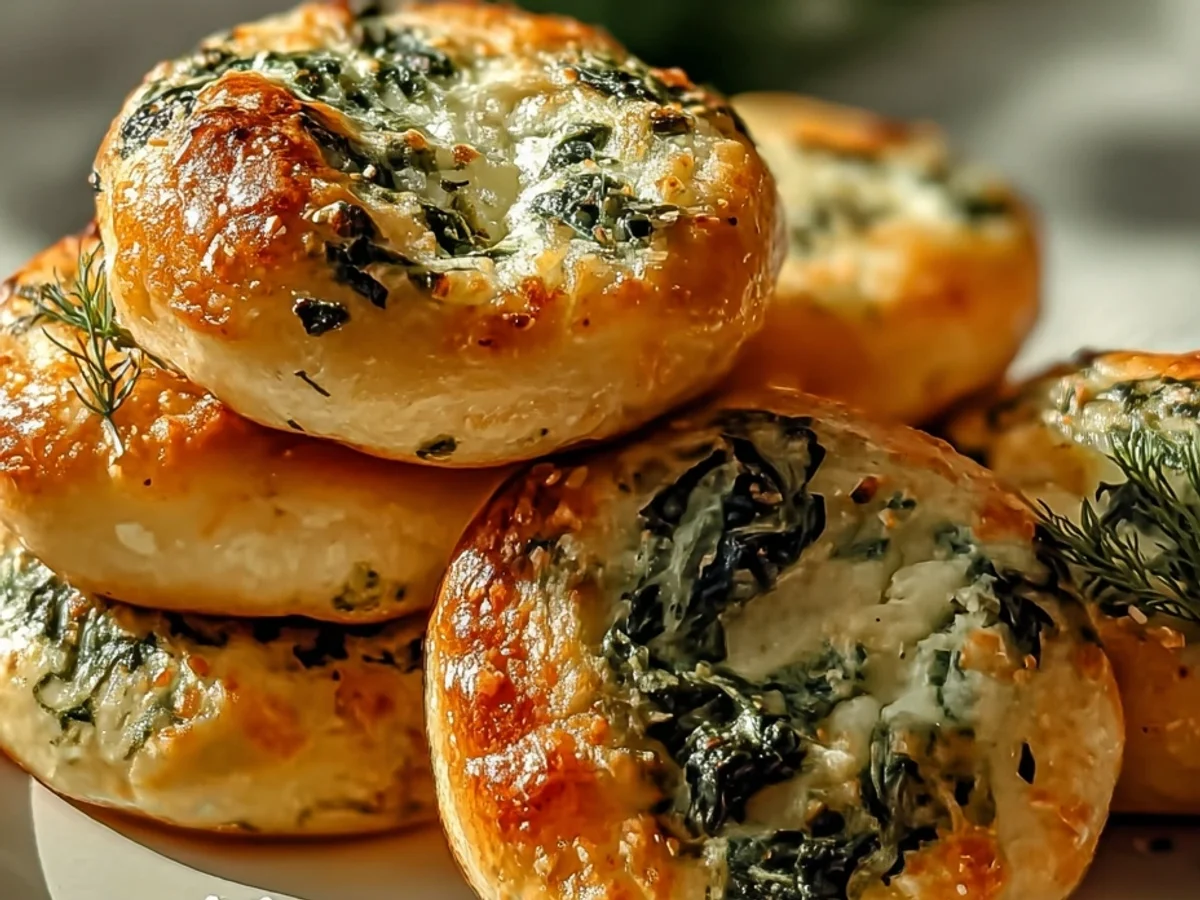 Quick Vegetarian Spinach Cottage Cheese Flagels - Image 2