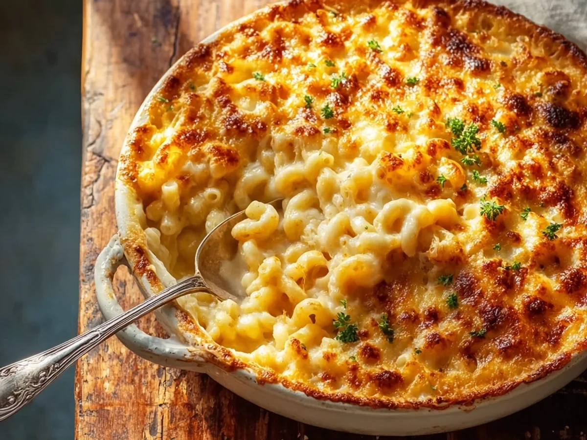Rich Baked Mac and Cheese Recipe for Comfort Nights - Image 1