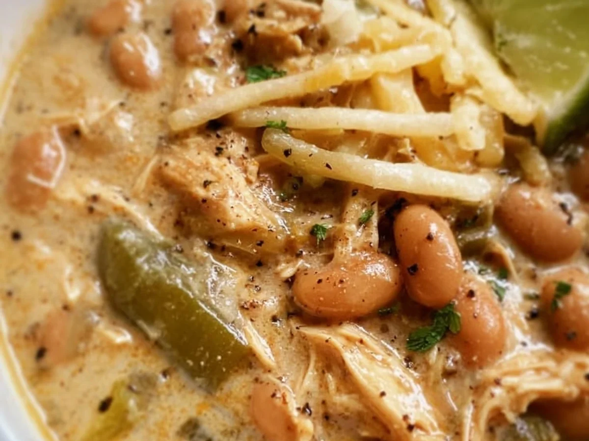 Rich Creamy White Chicken Chili with Cream Cheese - Image 2