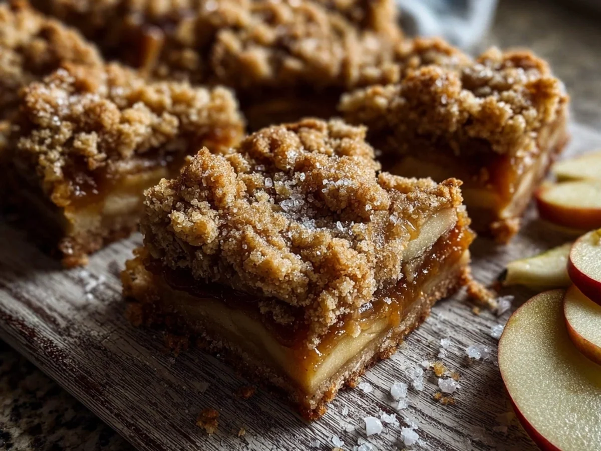Rich Salted Caramel Apple Crumble Bars: A Fall Treat - Image 1