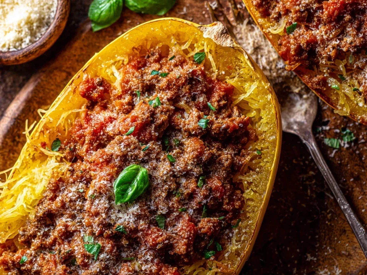 Rich Spaghetti Squash Bolognese: Healthy Dinner Twist - Image 1