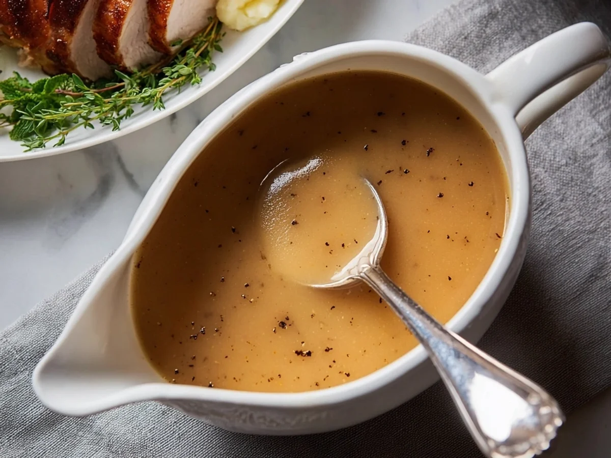 Rich Turkey Gravy from Pan Drippings, a Holiday Must-Have - Image 1
