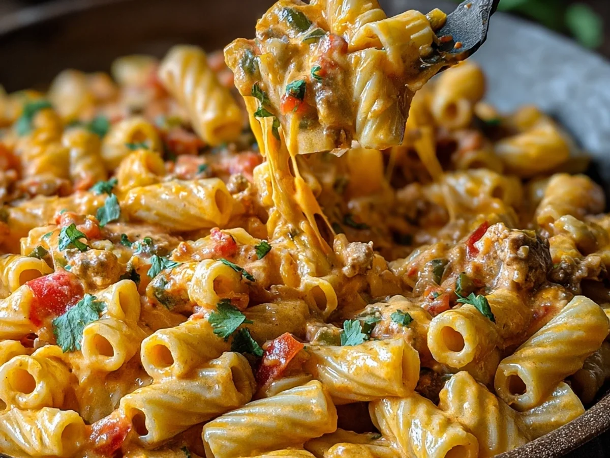 Rotel Pasta Fiesta: Speedy Skillet Tex-Mex Creaminess - Image 1