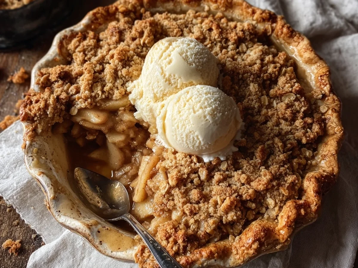 Rustic Apple Crisp Pie: Simple & Sweet Dessert - Image 1