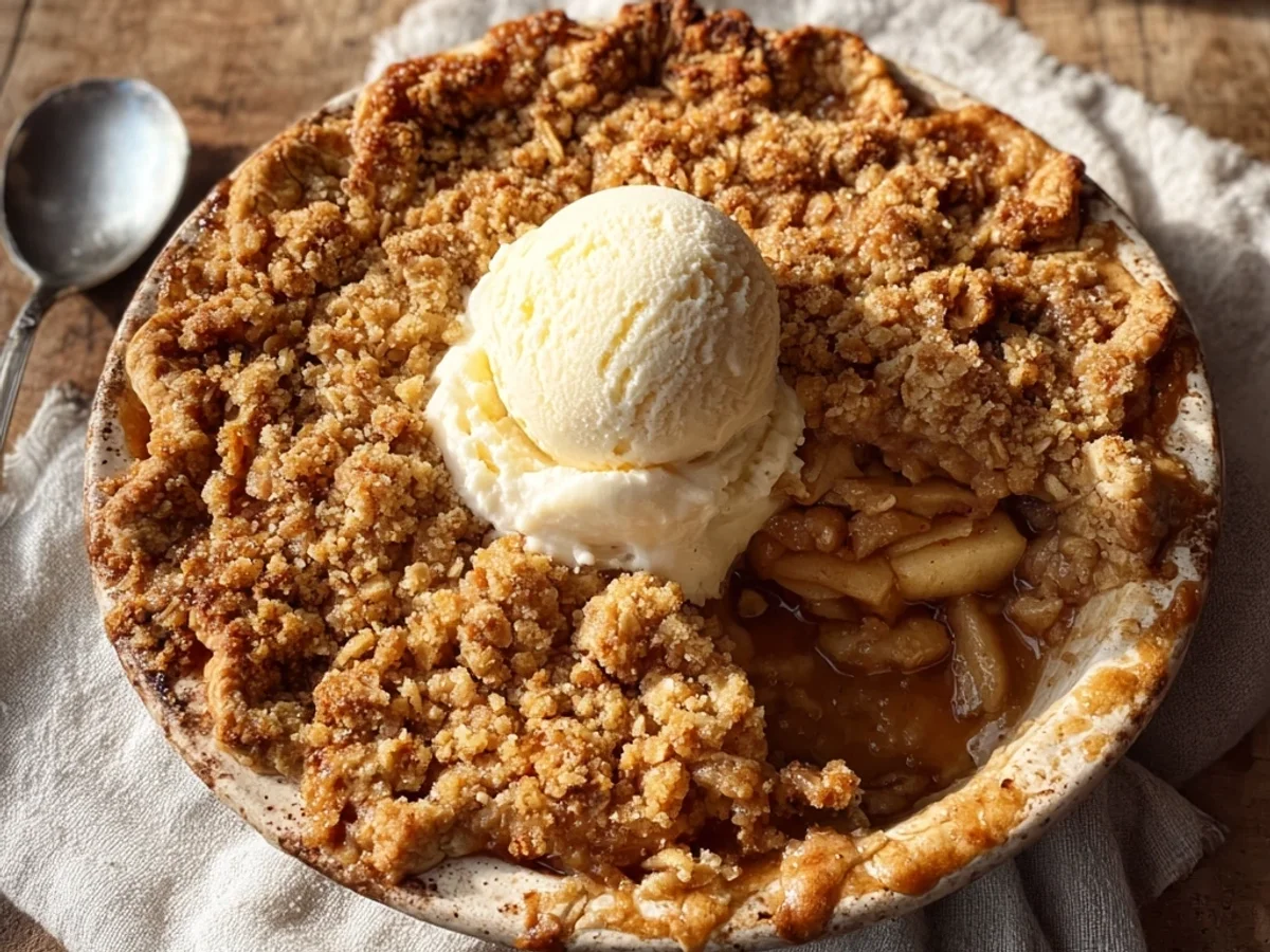 Rustic Apple Crisp Pie: Simple & Sweet Dessert - Image 2