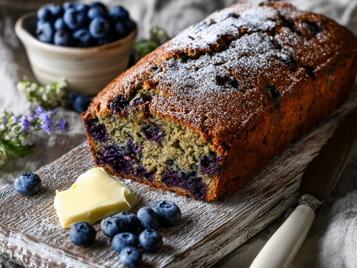 Rustic Blueberry Zucchini Bread: A Sweet Summer Loaf - Image 1