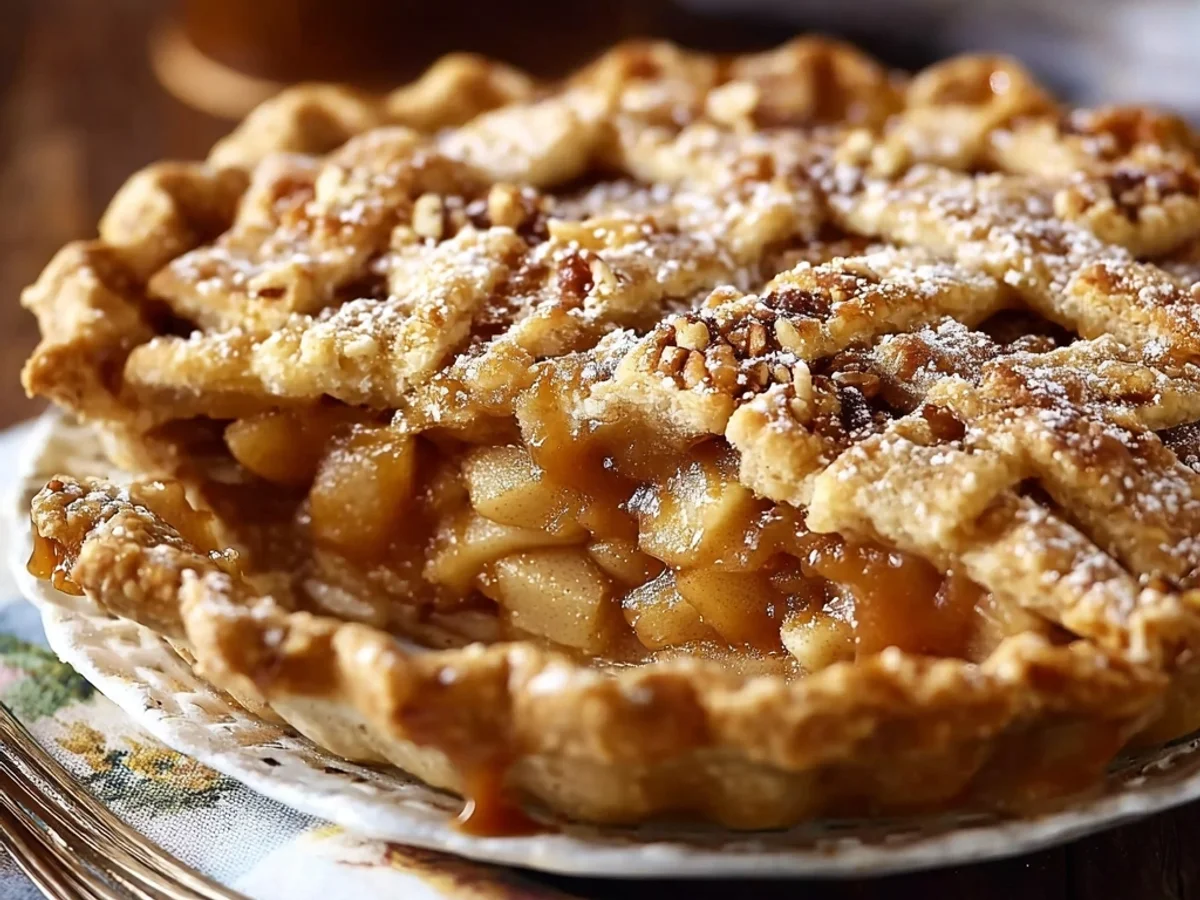 Rustic Caramel Apple Pie: A Sweet Autumn Delight - Image 2