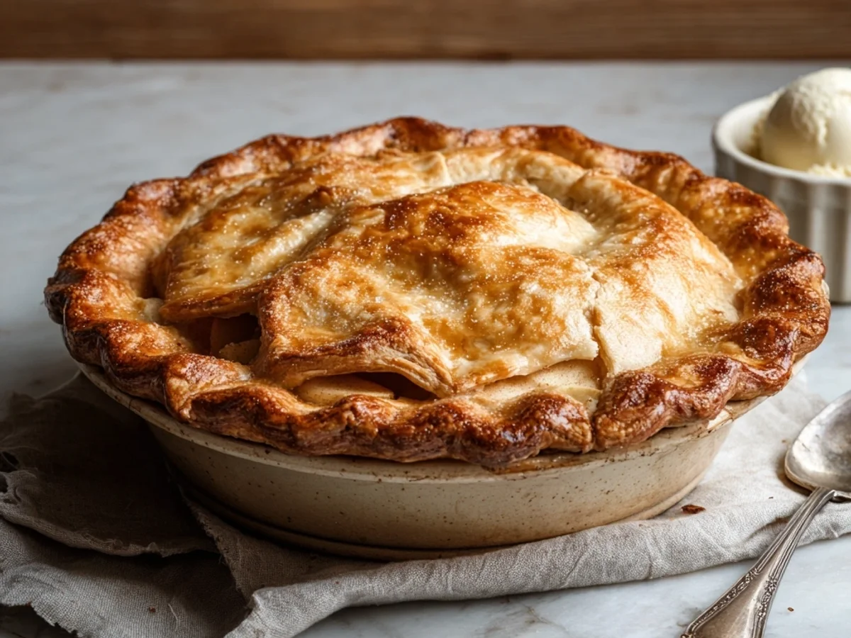 Rustic Grandma's Old Fashioned Apple Pie Recipe - Image 2