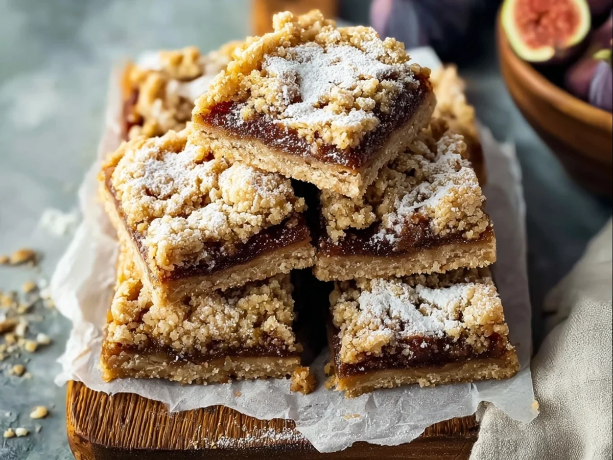 Rustic Homemade Fig Bars: Easy Sweet Treat Recipe - Image 1