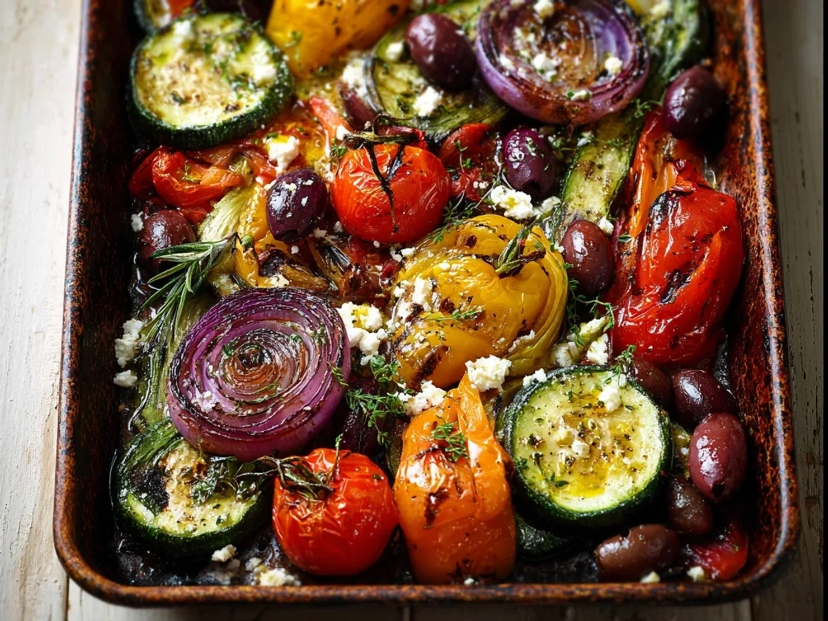Rustic One Pan Greek Vegetables: Easy Weeknight Flavor - Image 2