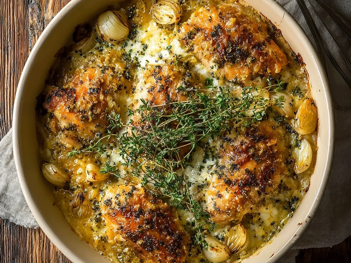 Rustic Savory Baked Herb Chicken Casserole - Image 1
